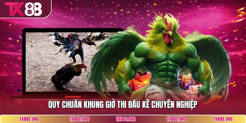 Quy chuẩn khung giờ thi đấu kê chuyên nghiệp